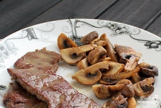 Лангет з грыбамі