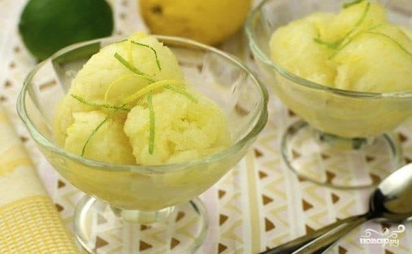 Лімонны сорбэт