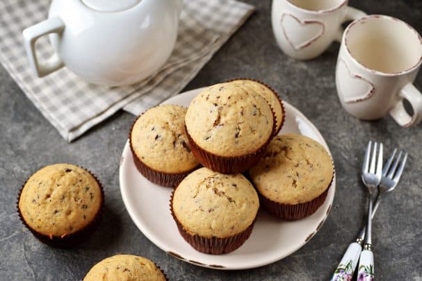 Маффины с арахисовой пастой