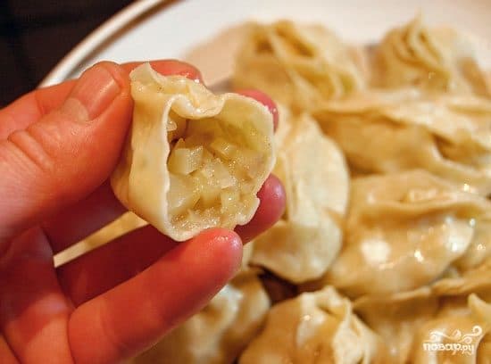 Манты с картофельной начинкой