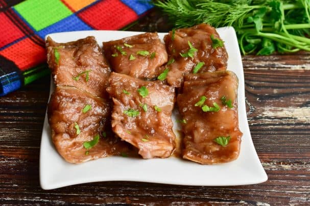 Маринованная скумбрия в соевом соусе