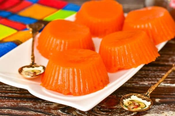 Carrot marshmallow with gelatin