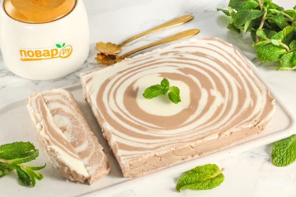 Мармуровий сирний десерт