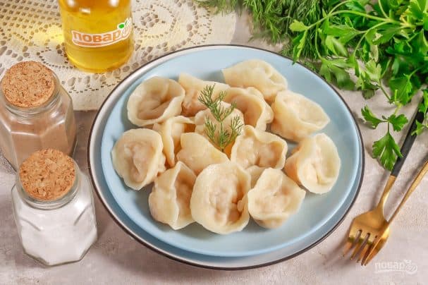 Пельмени с рыбой