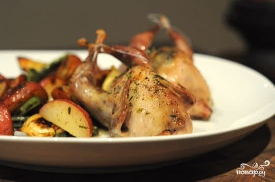 Перепілки в духовці