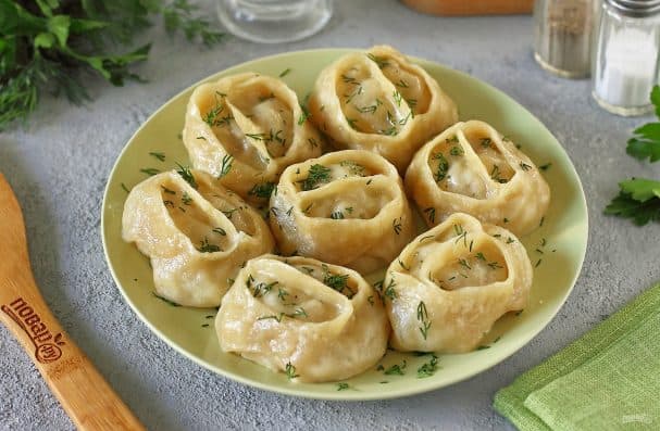 Постні манти з картоплею