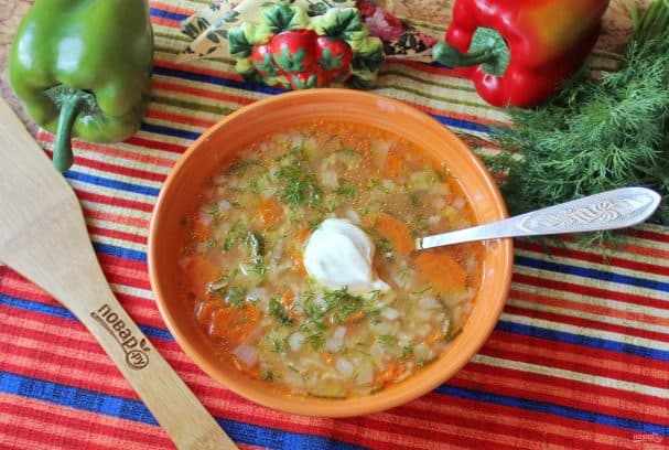 Рассольник без картошки