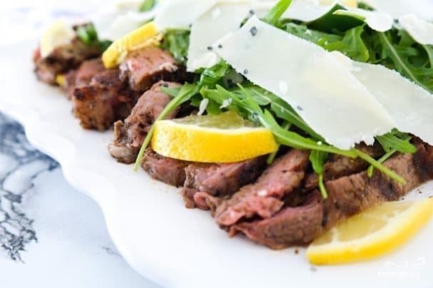 Pork romsteak on the grill