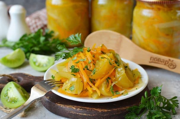 Салат из зеленых помидоров