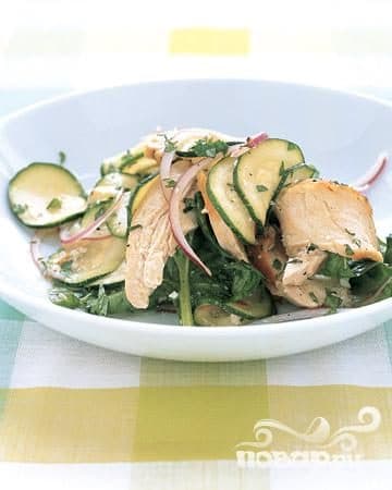 Chicken and zucchini salad