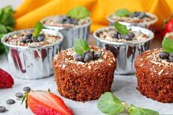 Chocolate Coconut Flour Cupcakes