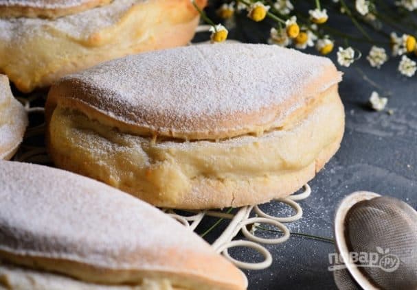 с творогом из песочного теста