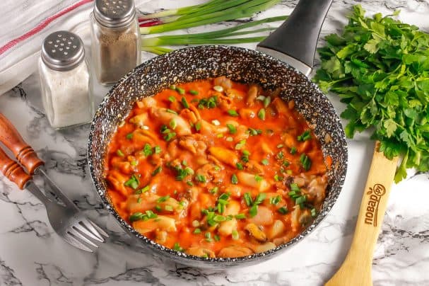 Соте из морепродуктов