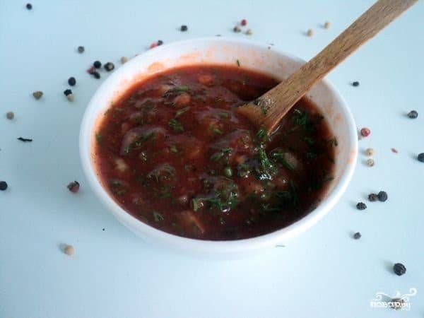 Сос для шашлыка з таматнай пасты