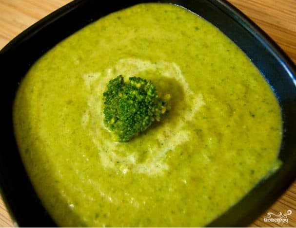 Broccoli and Spinach Puree Soup
