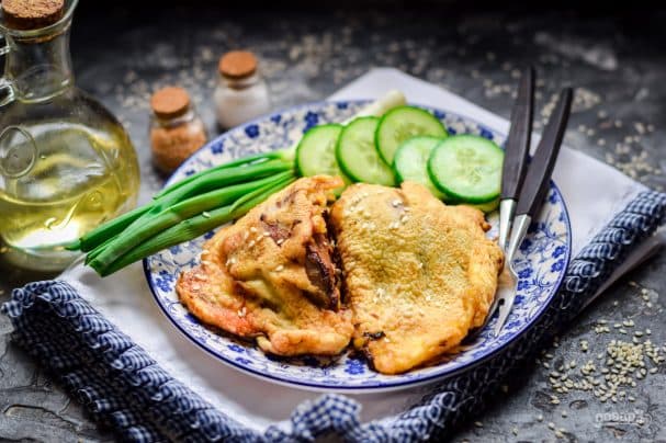 Свиная печень в кляре