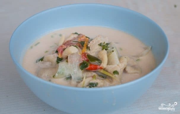 Том Ям с кокосовым молоком