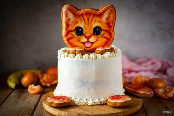 Торт с банановой прослойкой