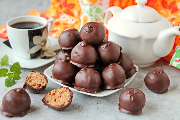 Творожныя цукеркі з пячэннем