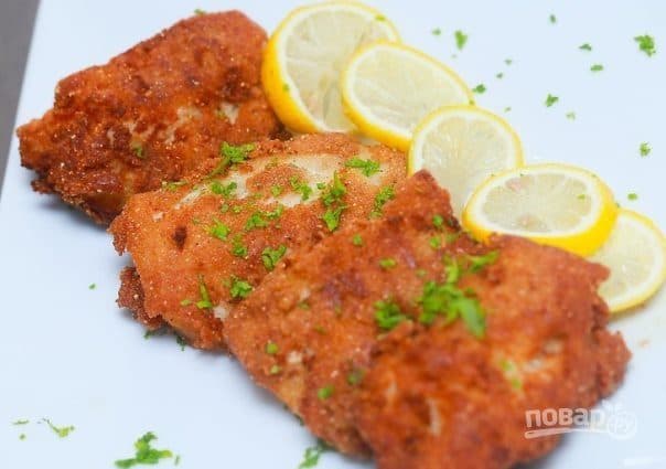 Запеченная треска в панировке